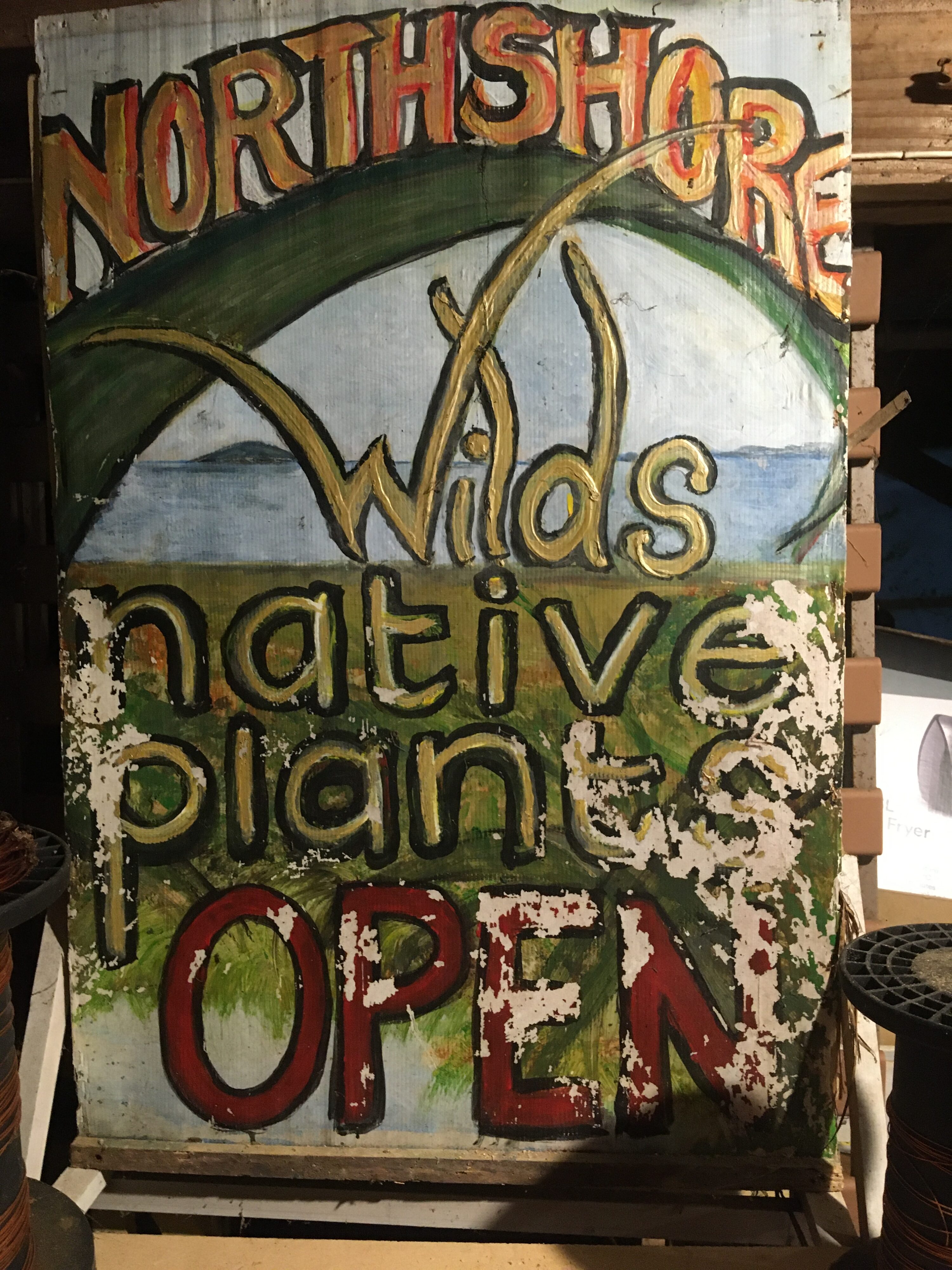 old North Shore Wilds sign